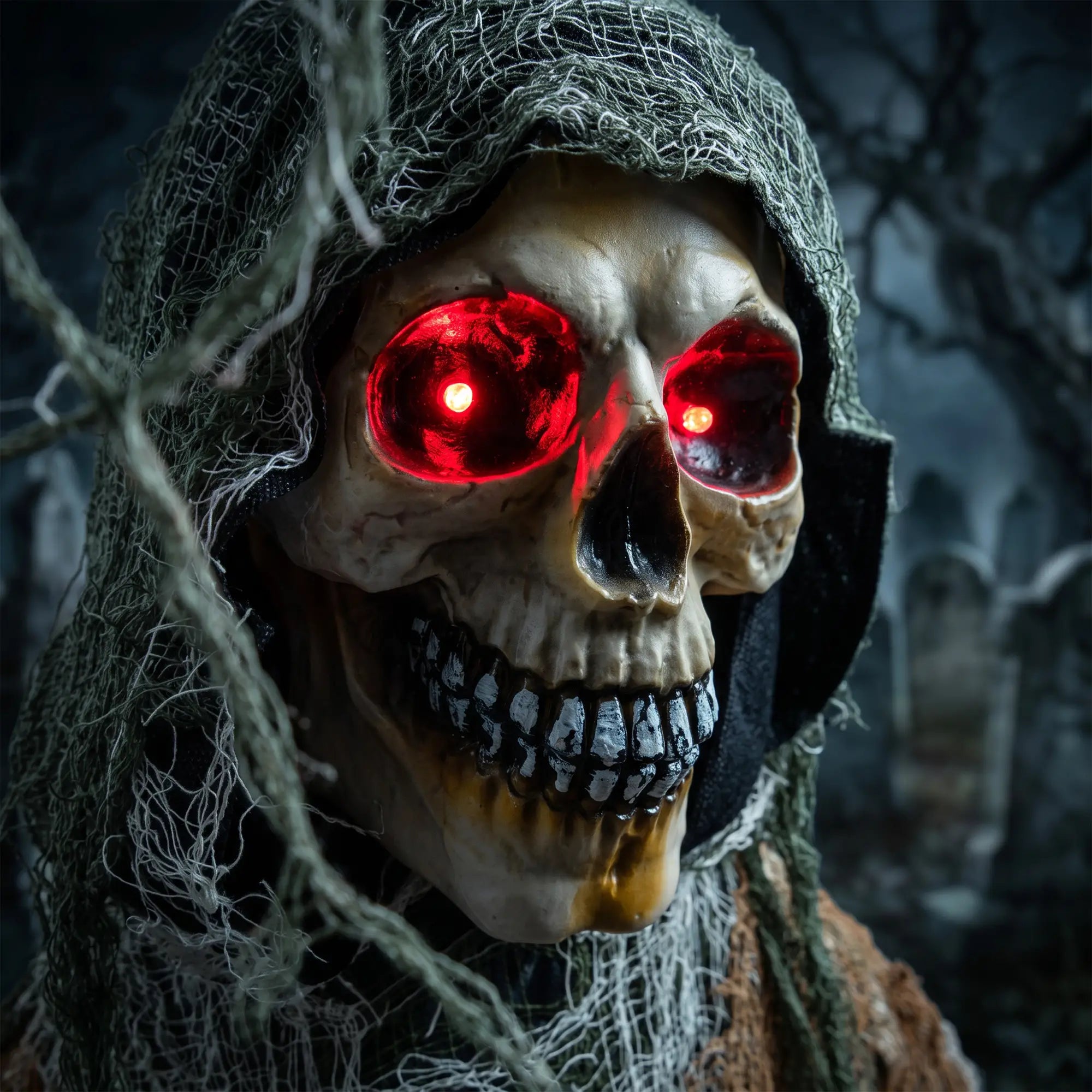 5.6 Ft Animated Grim Reaper Halloween Animatronic, Moves & Glows Halloween Decorations at Gallery Canada