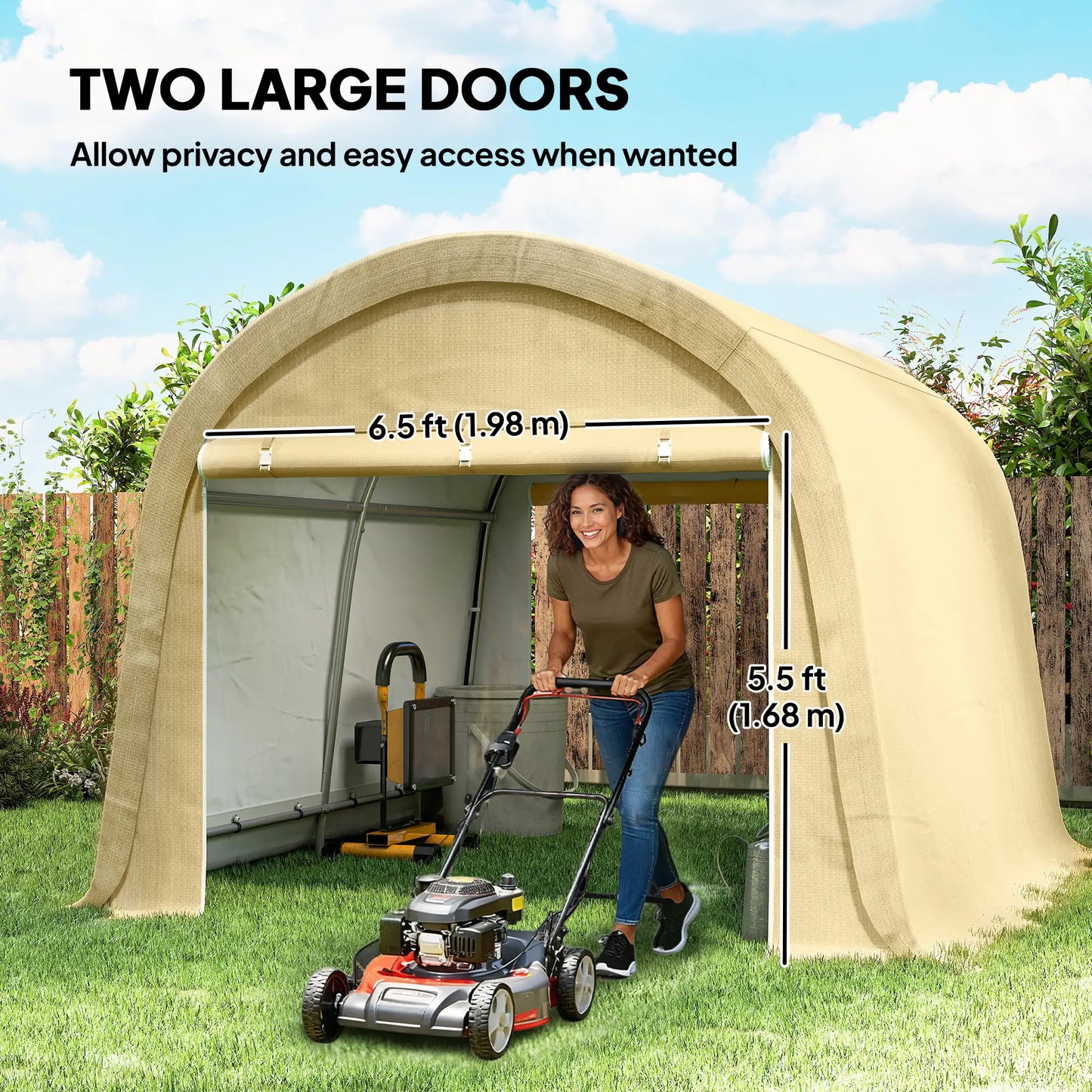 10' x 10' Outdoor Storage Tent, Heavy Duty Waterproof Portable Shed Portable Shed at Gallery Canada