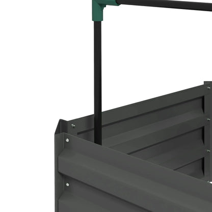 Galvanized Planter Box, 4-Tier Trellis Tomato Cage, Grey Galvanized Planter Boxes at Gallery Canada