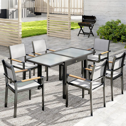 Extendable Patio Dining Table, Clear Patio Dinning Tables at Gallery Canada