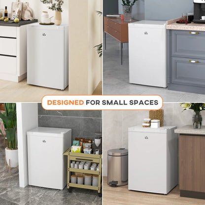 3 Cu.Ft Upright Freezer, Reversible Door, Adjustable Thermostat, White Small Kitchen Appliances at Gallery Canada