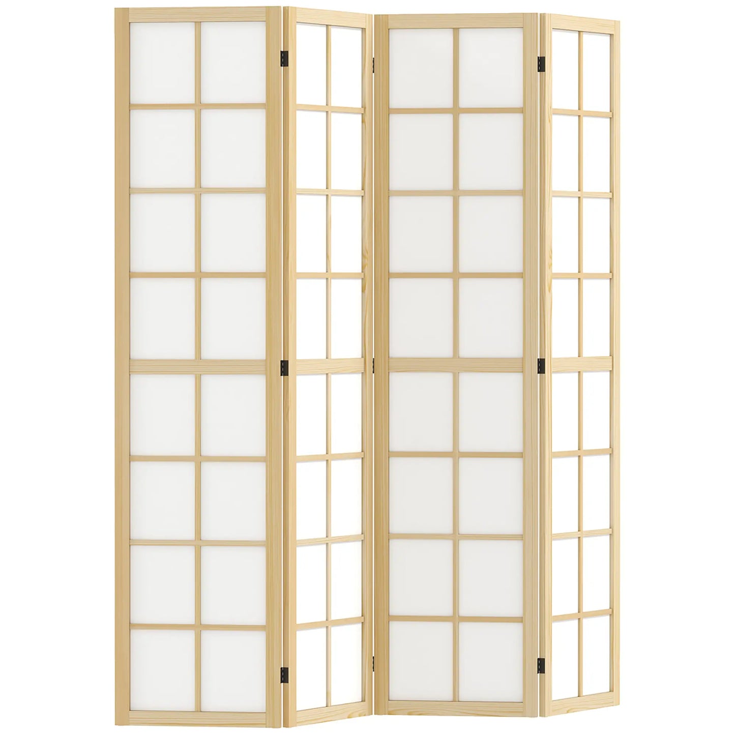 4 Panel Room Divider, 5.6 ft, Folding Partition for Home, Office, Bedroom Room Dividers at Gallery Canada