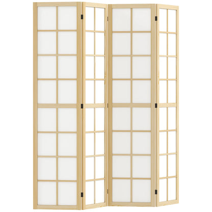 4 Panel Room Divider, 5.6 ft, Folding Partition for Home, Office, Bedroom Room Dividers at Gallery Canada