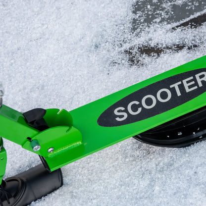 Adjustable Height Snow Scooter Sled for Kids, Over 7 Years, Green Snow Scooters at Gallery Canada