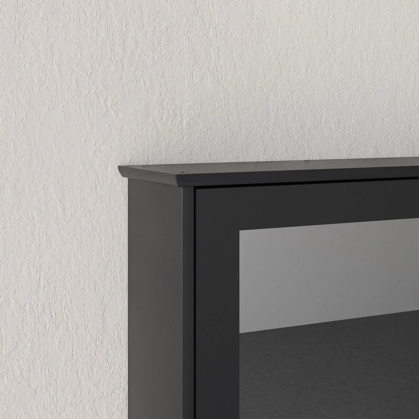 Wall Mounted Bathroom Mirror Cabinet with Shelves, Black Mirror Medicine Cabinets at Gallery Canada