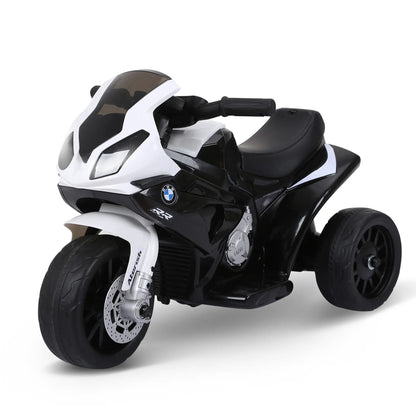 6V Kids Motorcycle, 3 Wheels, Headlight, Music, Black Electric Motorcycles Black at Gallery Canada