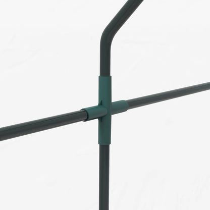 6' x 3' x 3' Portable Mini Greenhouse, 2 PE Covers, Steel Frame, White Mini Greenhouses at Gallery Canada