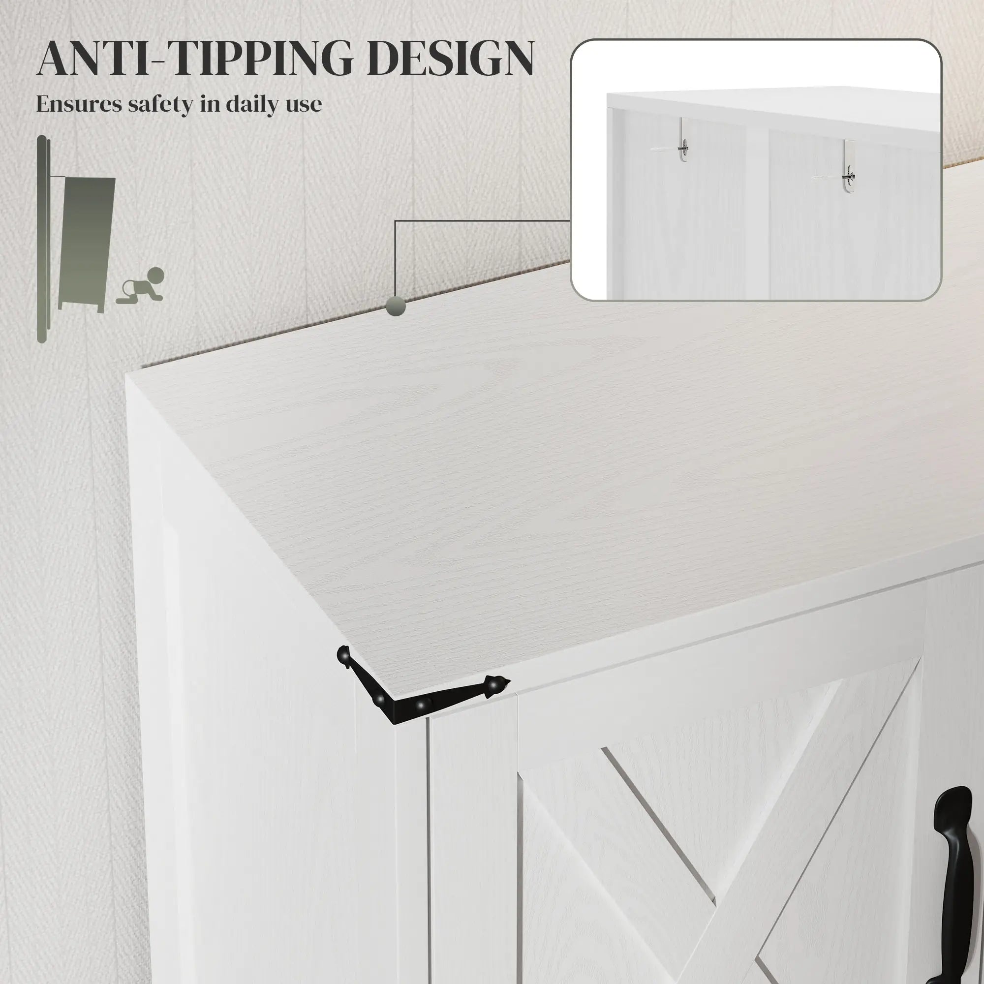 Farmhouse Kitchen Pantry, Freestanding Storage Cabinet, White Kitchen Pantry Cabinets at Gallery Canada