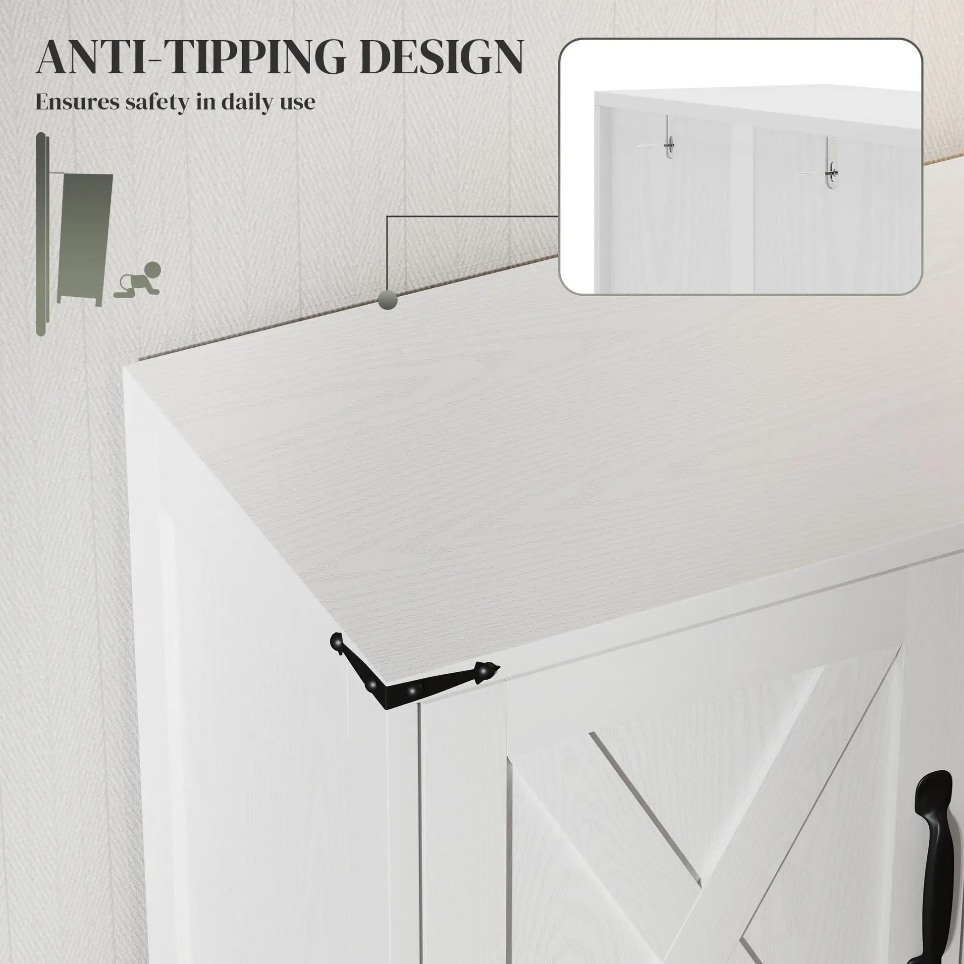 Farmhouse Kitchen Pantry, Freestanding Storage Cabinet, White Kitchen Pantry Cabinets at Gallery Canada