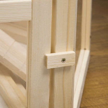 Large Wooden Hamster Cage, 3 Tier with Tray, Seesaws, Water Bottle Hamster Cages at Gallery Canada