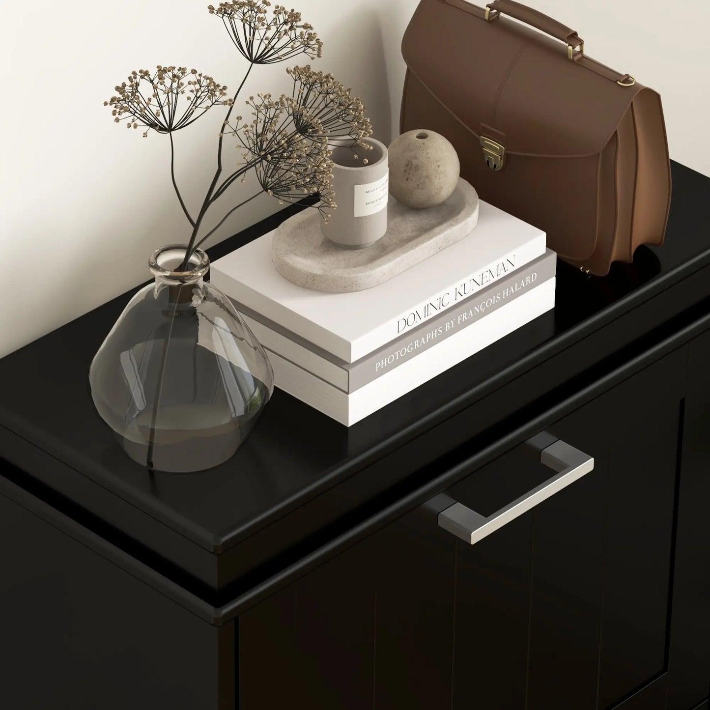 Slim Shoe Cabinet, 3 Flip Drawers, Adjustable Shelves, Holds 15 Pairs, Black Shoe Storage Cabinets & Racks at Gallery Canada