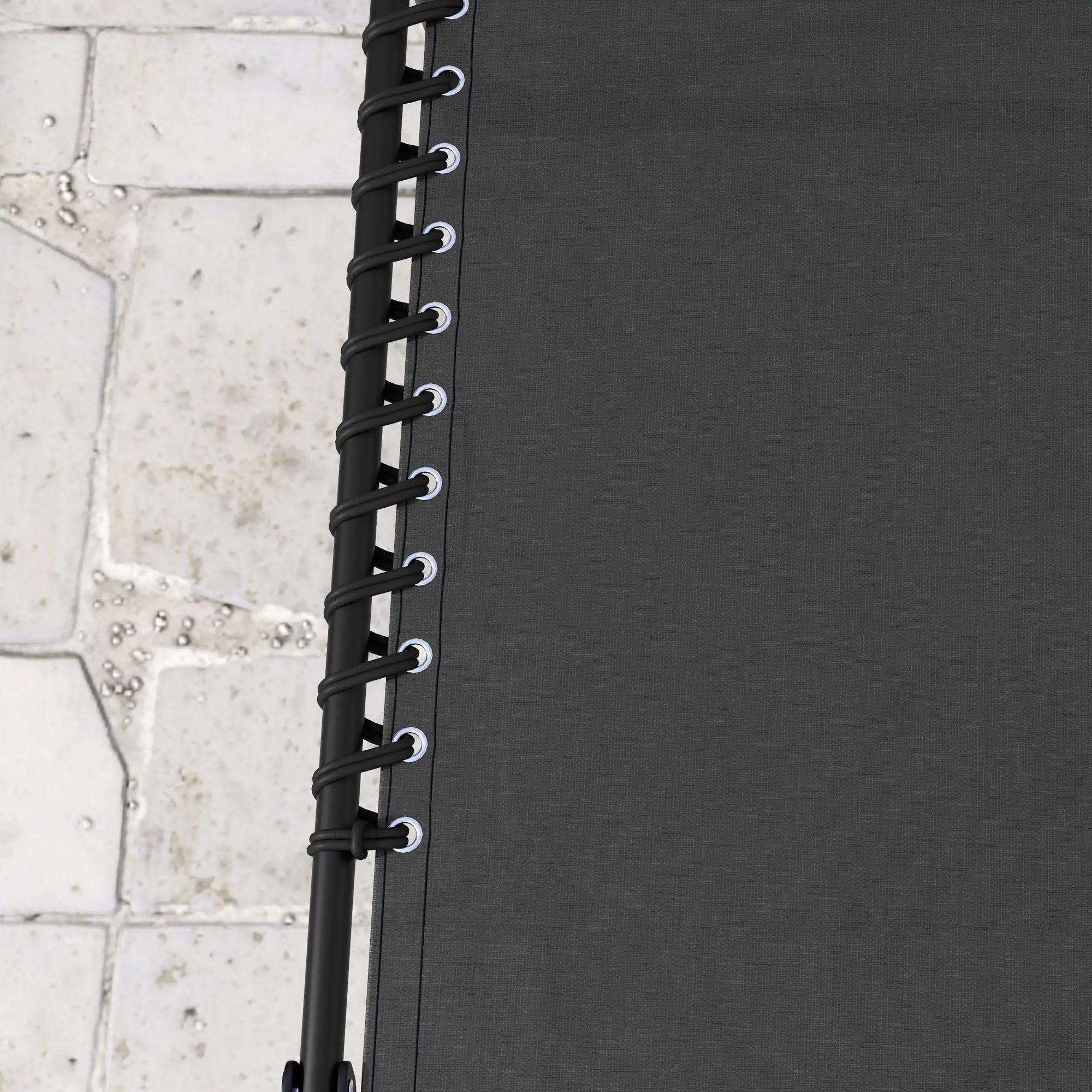 Folding Lounge Chair, Adjustable Chaise With Headrest, Black Lounger Chairs at Gallery Canada