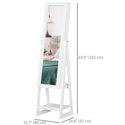 Jewellery Cabinet with Full-Length Mirror, White Jewellery Armoire & Jewellery Mirror Cabinets at Gallery Canada