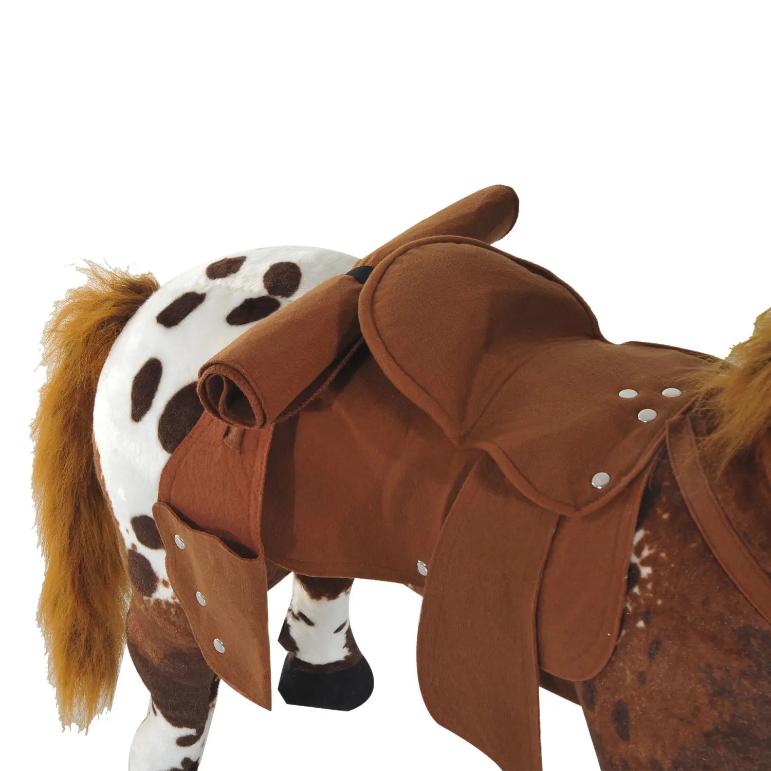 Standing Ride on Horse, Plush Pony Toy with Sound, Brown Rocking Horses at Gallery Canada
