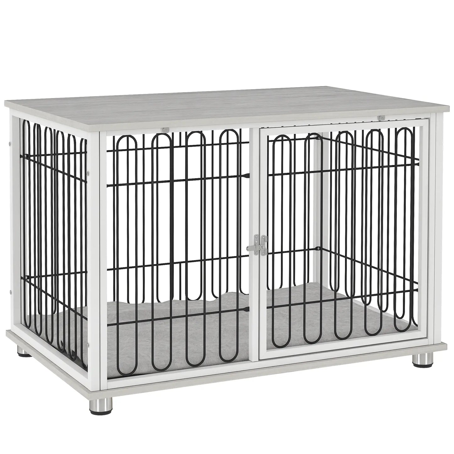 Dog Crate Furniture, Washable Cushion, Adjustable Feet, Medium Size, Grey Houses, Kennels & Pens at Gallery Canada