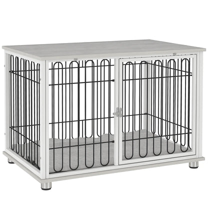 Dog Crate Furniture, Washable Cushion, Adjustable Feet, Medium Size, Grey Houses, Kennels & Pens at Gallery Canada