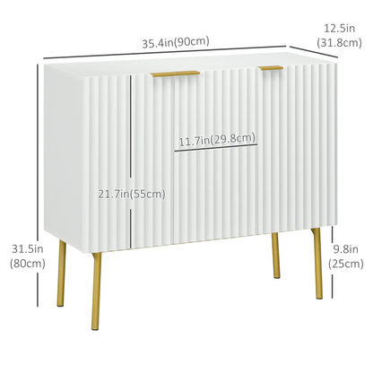 Modern Storage Cabinet, Sideboard Buffet, Gold Legs, White Storage Cabinets at Gallery Canada