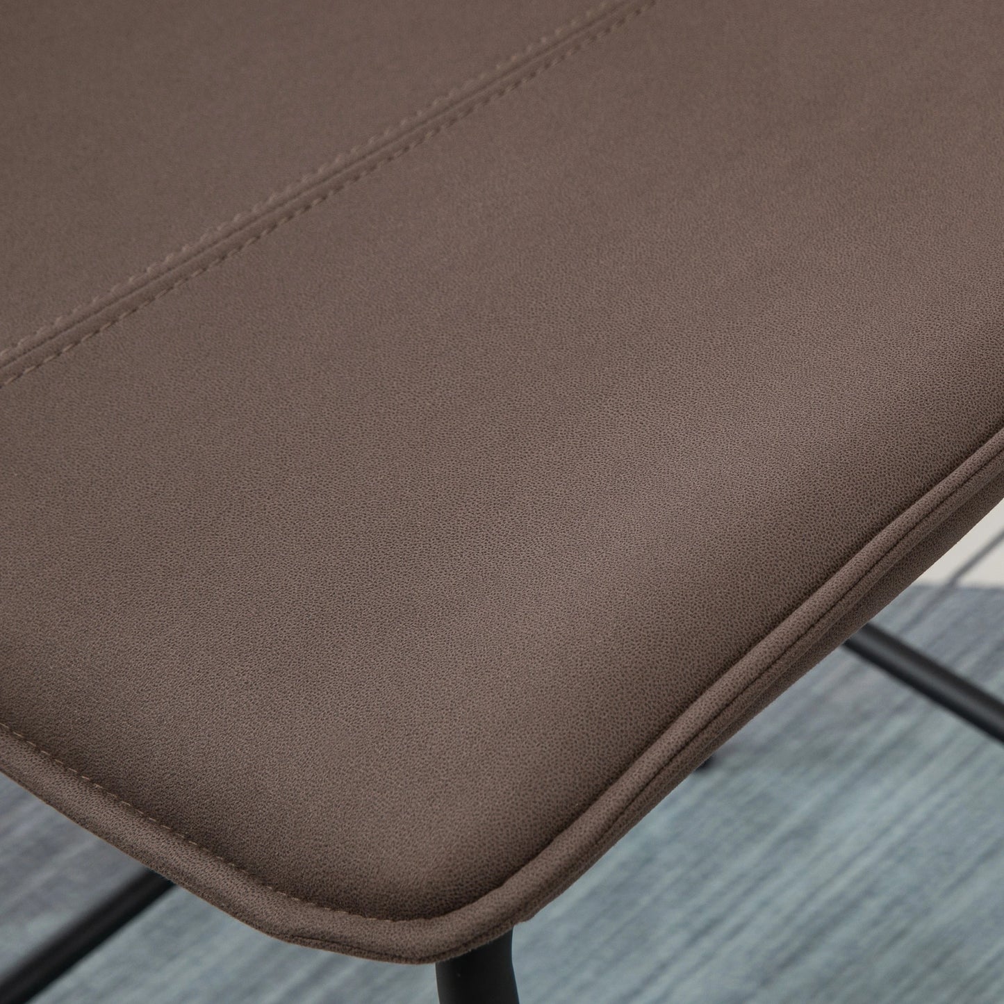 Upholstered Counter Height Bar Stools, Set of 2, 26", Steel Legs Bar Stools at Gallery Canada