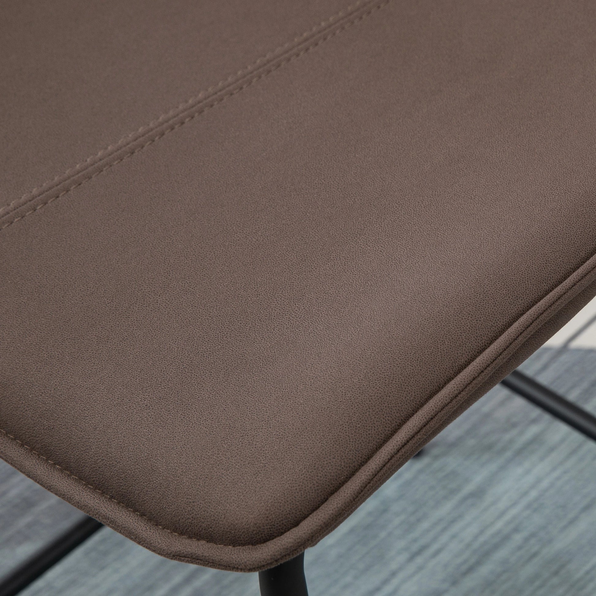 Upholstered Counter Height Bar Stools, Set of 2, 26", Steel Legs Bar Stools at Gallery Canada