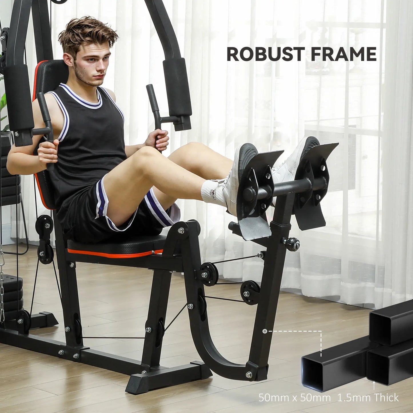 Home Gym Weights Machine, Multi Gym Lat Pulldown, Leg Workout, 99lbs Power Towers at Gallery Canada