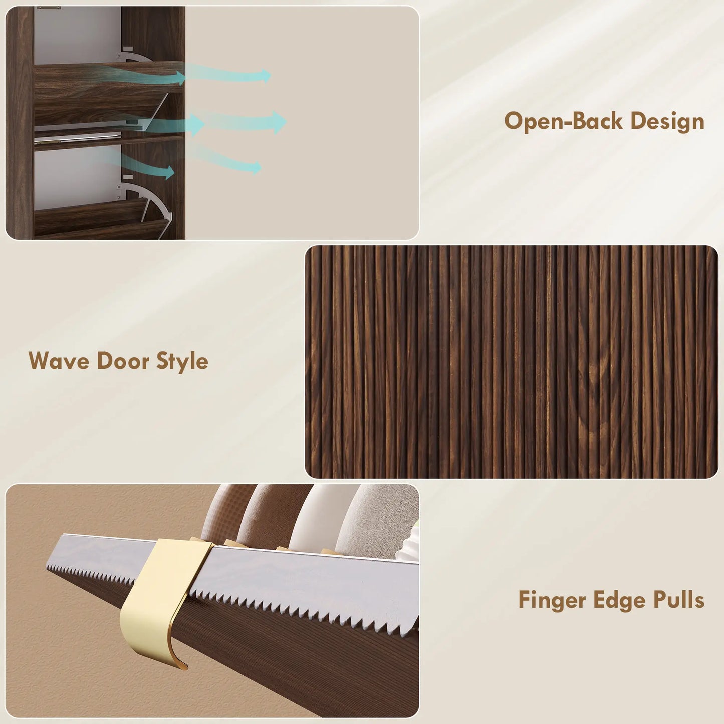 Shoe Cabinet 2 Flip Drawers, Narrow Storage, Top Shelf Shoe Storage Cabinets & Racks at Gallery Canada