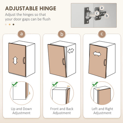 Freestanding Kitchen Microwave Cabinet Tall Cabinet with Doors Drawers Shelves, White Kitchen Pantry Cabinets at Gallery Canada