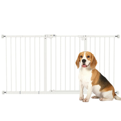 30 Inch Pet Gate with Door, 7", 8", 12" Extensions Kit Houses, Kennels & Pens at Gallery Canada