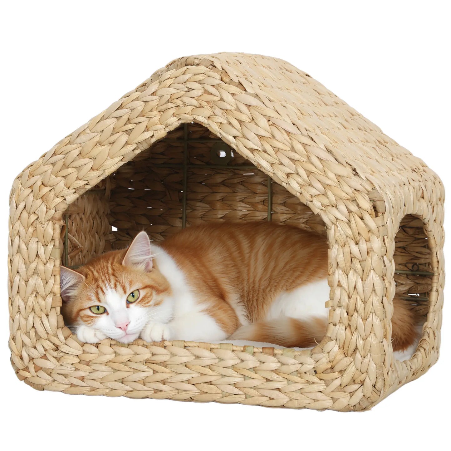 Cat Wall Shelf, Wall Mounted Cat House, Washable Cushion, Natural Cat Climbing Wall at Gallery Canada