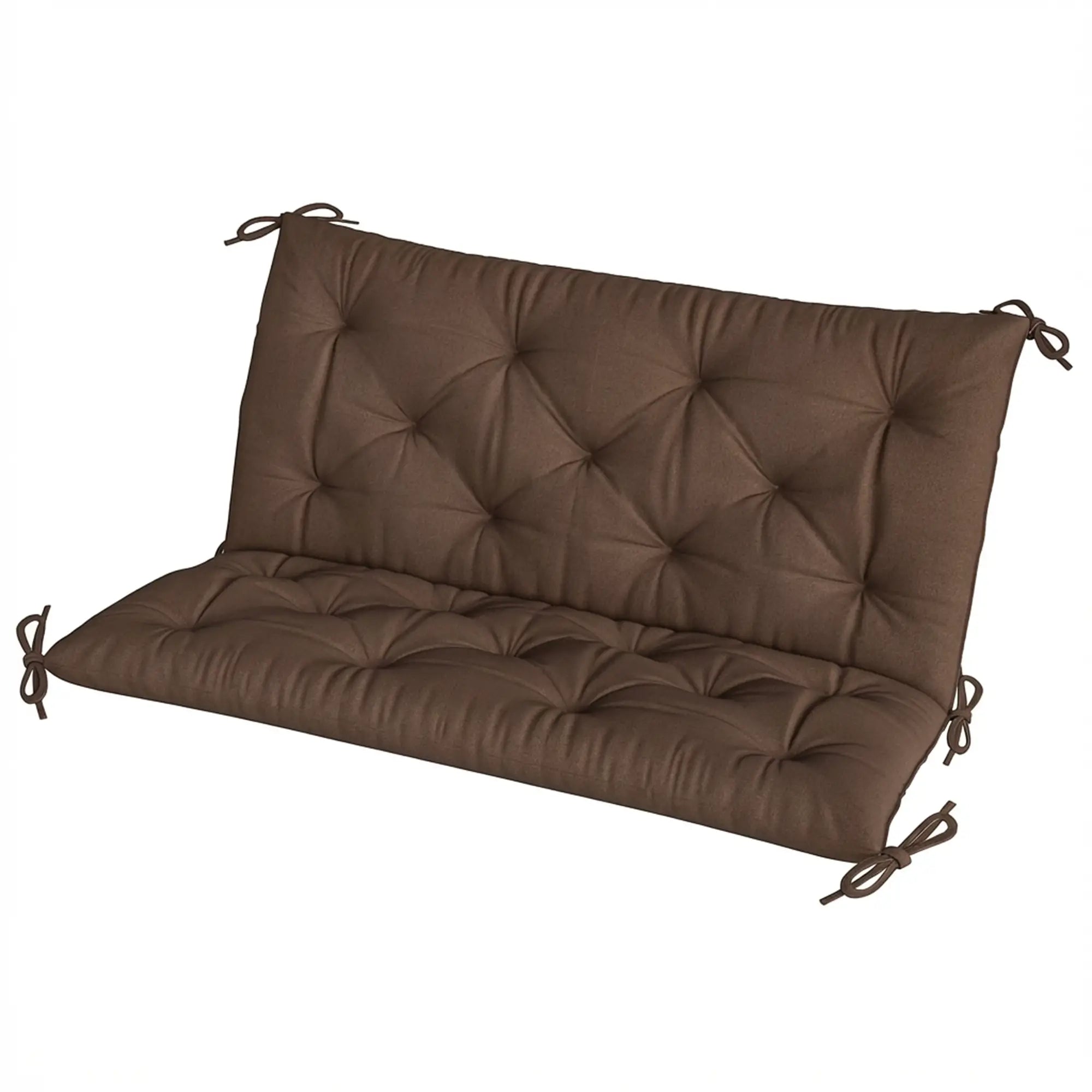 Garden Bench Cushion With Backrest, Non-Slip 2 Seater, Coffee Patio Chair Cushions at Gallery Canada