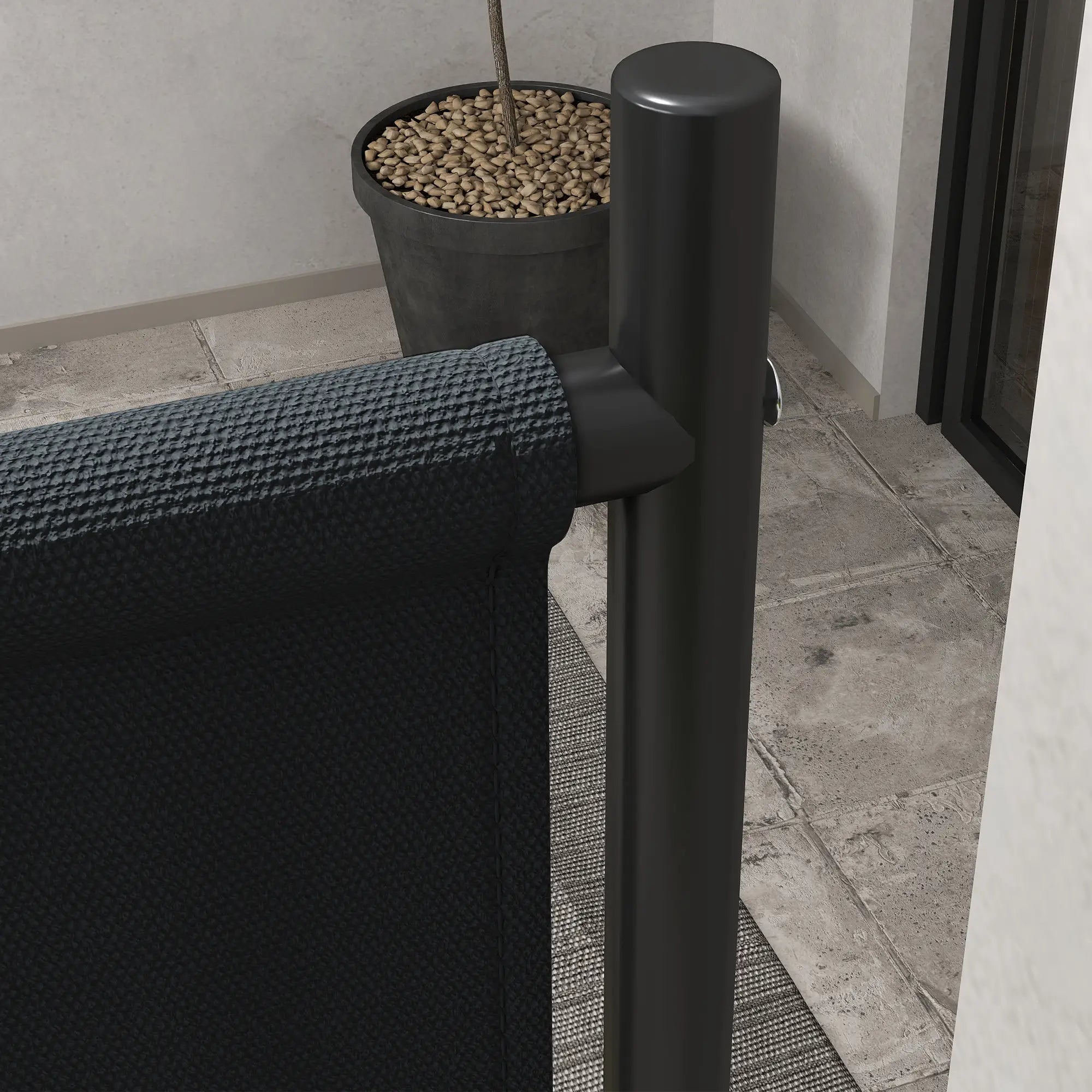 Outdoor Room Divider with Wheels, Privacy Screen for Patio, 6ft Tall Side Awnings at Gallery Canada