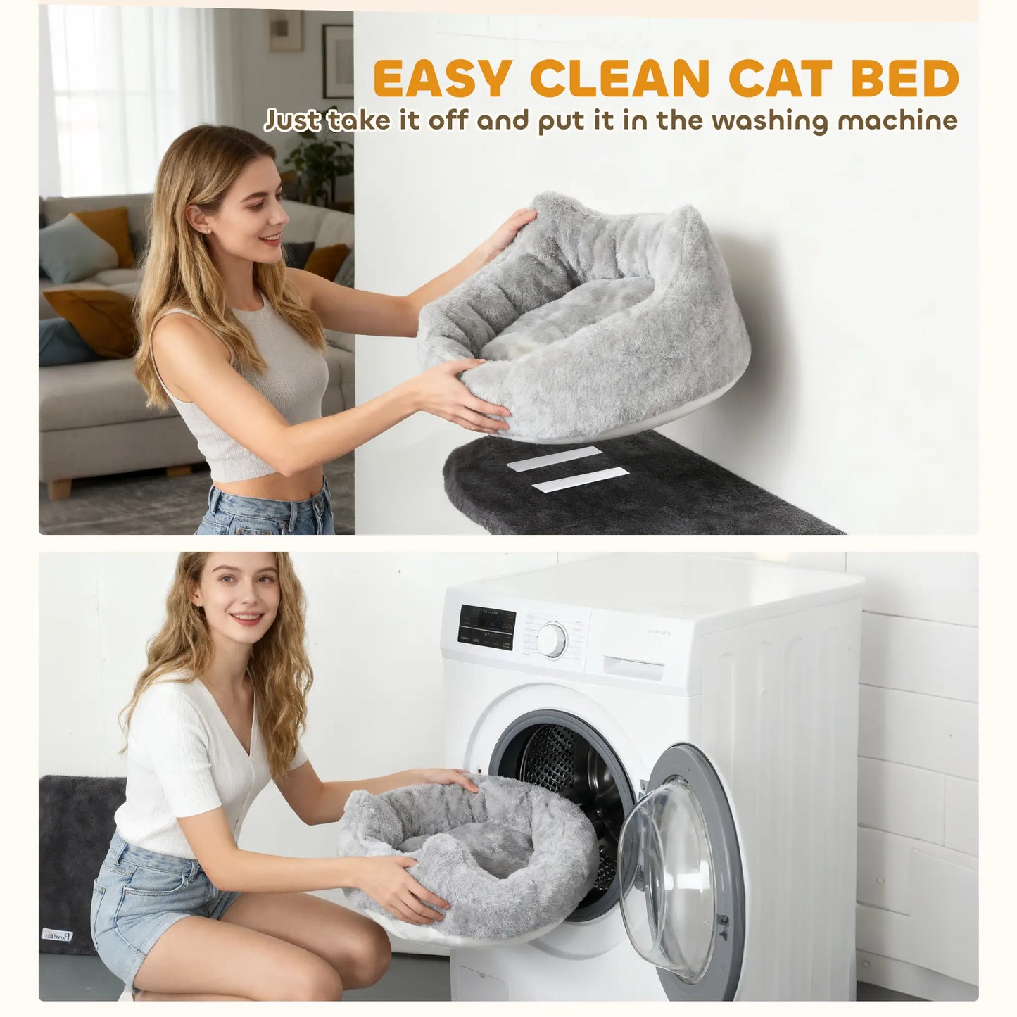 4Pcs Cat Wall Shelves with Scratching Post, Pad, Hammock, Bed Cat Climbing Wall at Gallery Canada