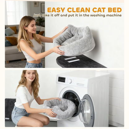 4Pcs Cat Wall Shelves with Scratching Post, Pad, Hammock, Bed Cat Climbing Wall at Gallery Canada