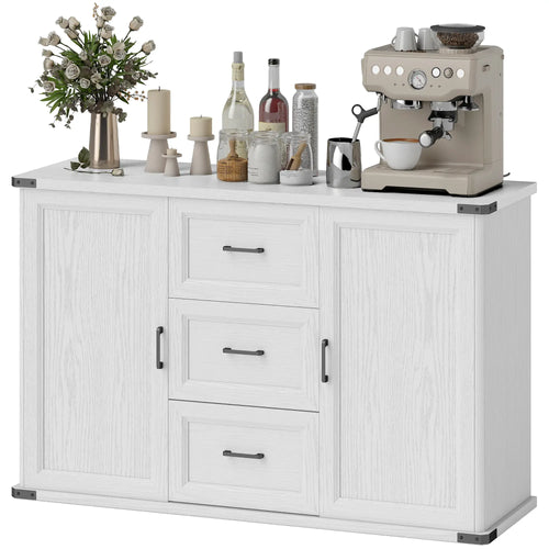 Sideboard With 3 Drawers, 2 Doors, 47