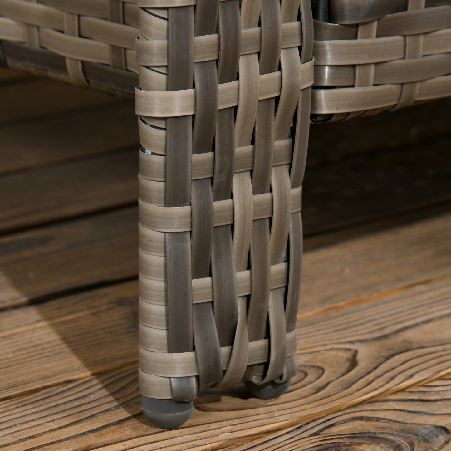 3-Piece Wicker Patio Set, Rattan Bistro with Storage Table, Thickened Cushions, Blue Bistro Sets at Gallery Canada