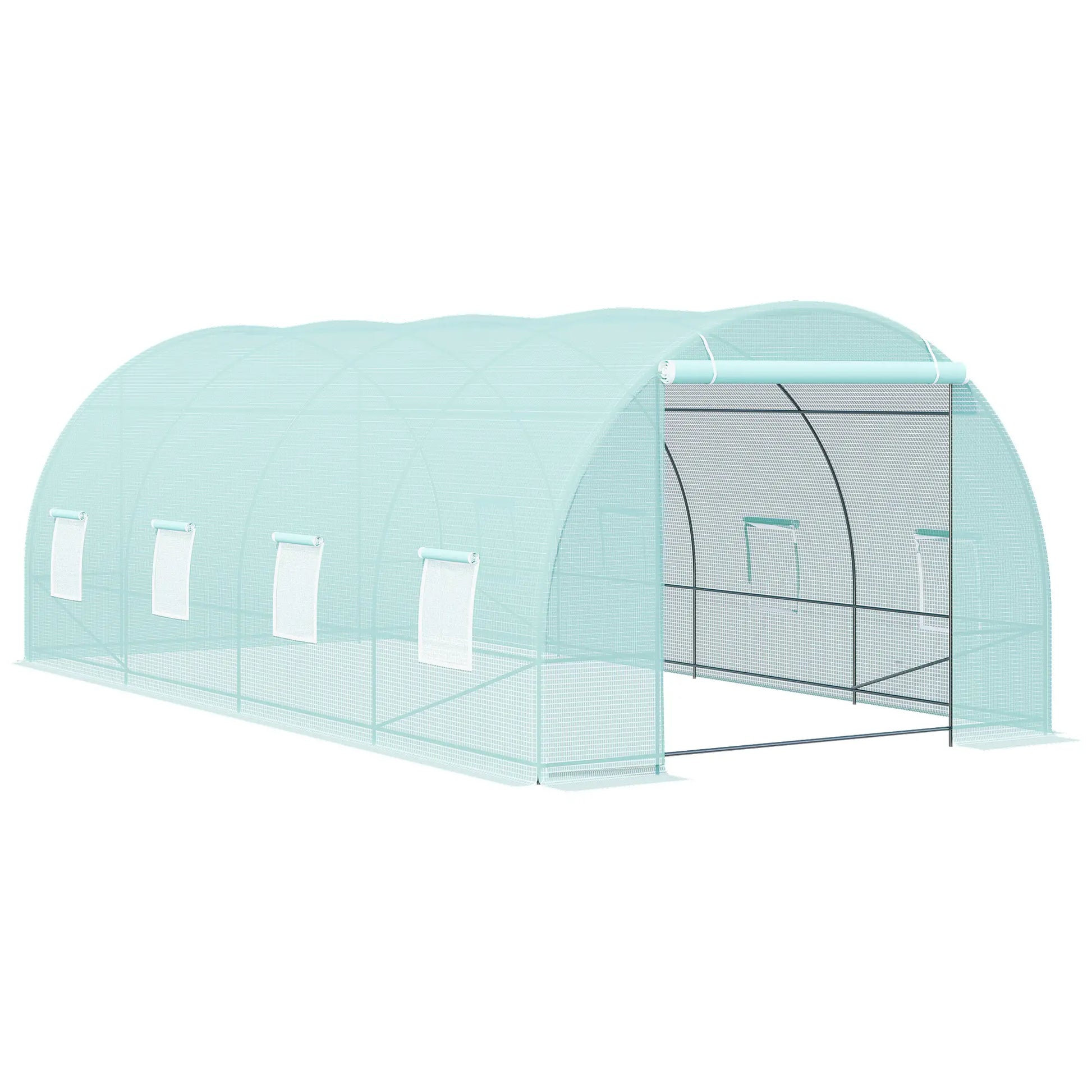 Walk-In Greenhouse 20x10x7ft, Heavy Duty, Outdoor Plant Grow House Walk In Greenhouses Green at Gallery Canada