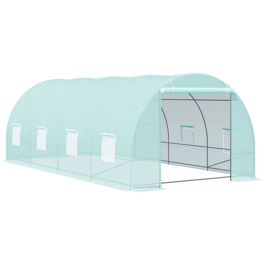 Walk-In Greenhouse 20x10x7ft, Heavy Duty, Outdoor Plant Grow House Walk In Greenhouses Green at Gallery Canada