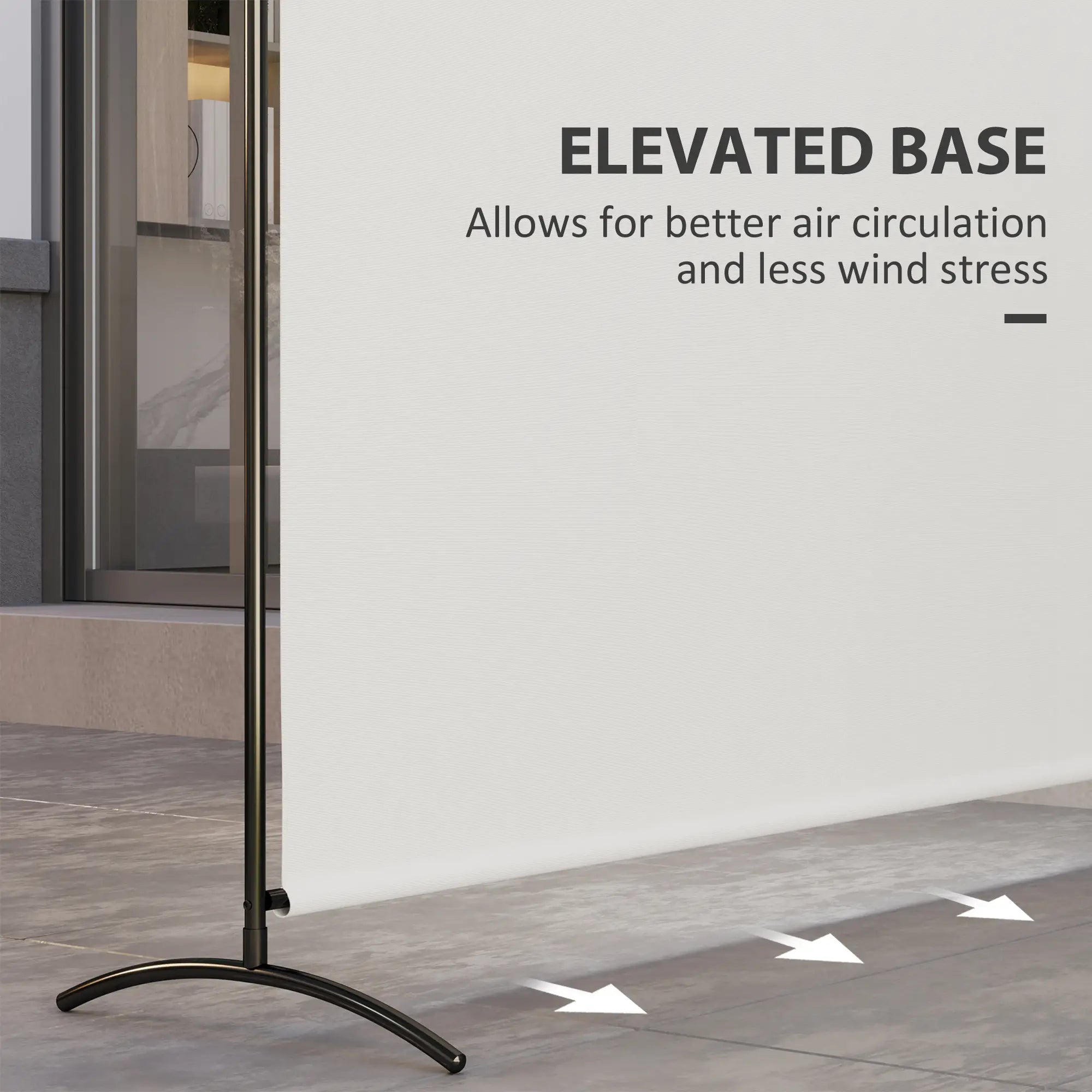 Single Panel Room Divider, UV30+ Privacy Screen, Indoor Outdoor, Beige Side Awnings at Gallery Canada