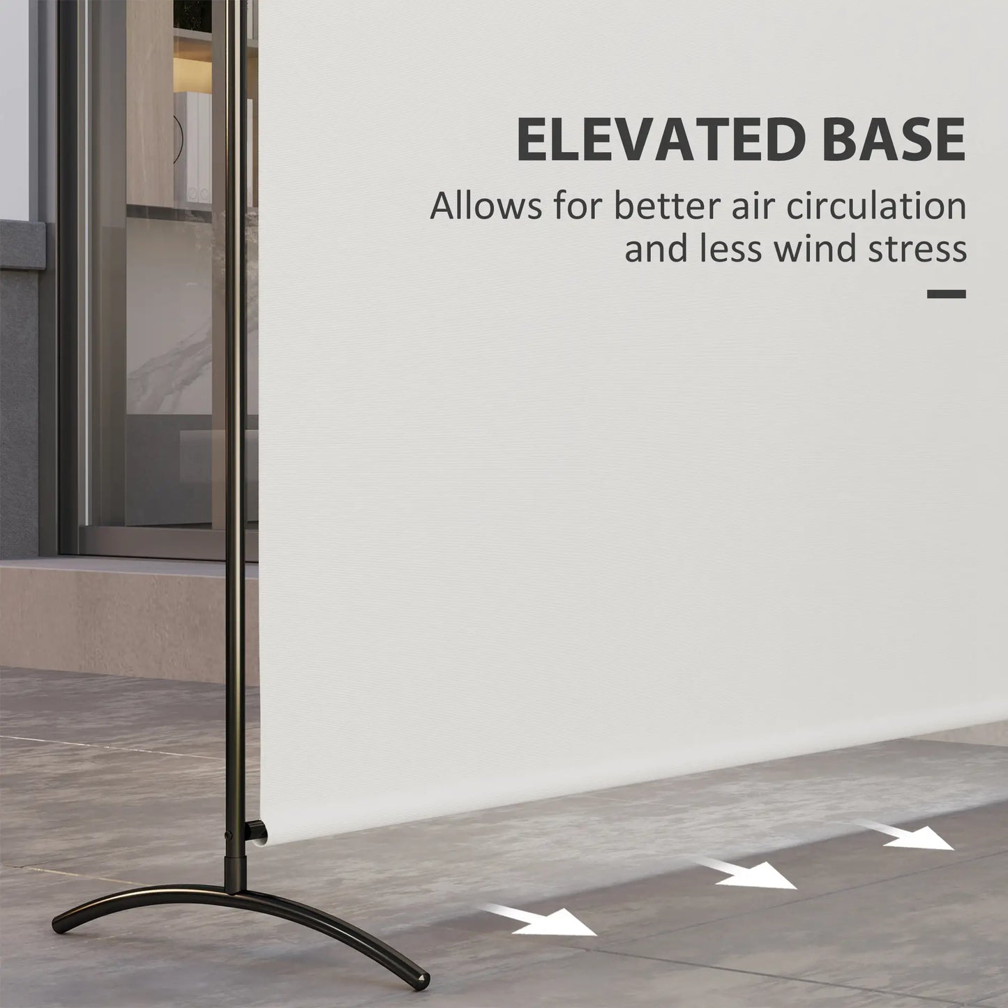 Single Panel Room Divider, UV30+ Privacy Screen, Indoor Outdoor, Beige Side Awnings at Gallery Canada