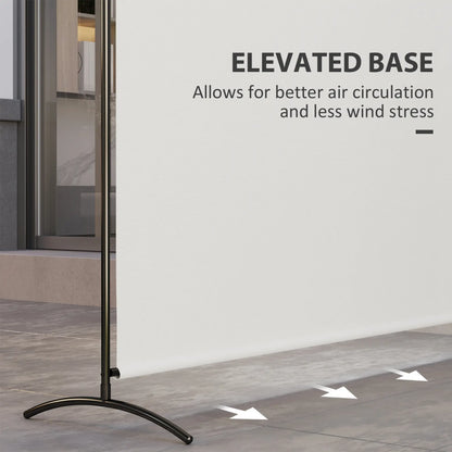 Single Panel Room Divider, UV30+ Privacy Screen, Indoor Outdoor, Beige Side Awnings at Gallery Canada