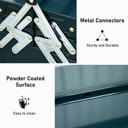 18" Metal Tool Box, 5-Tray Cantilever Steel Chest, Dark Green Tool Organizers at Gallery Canada