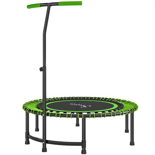 45" Rebounder Trampoline for Adults, Mini Fitness Bungee Rebounder with Adjustable Handle Trampolines Green at Gallery Canada