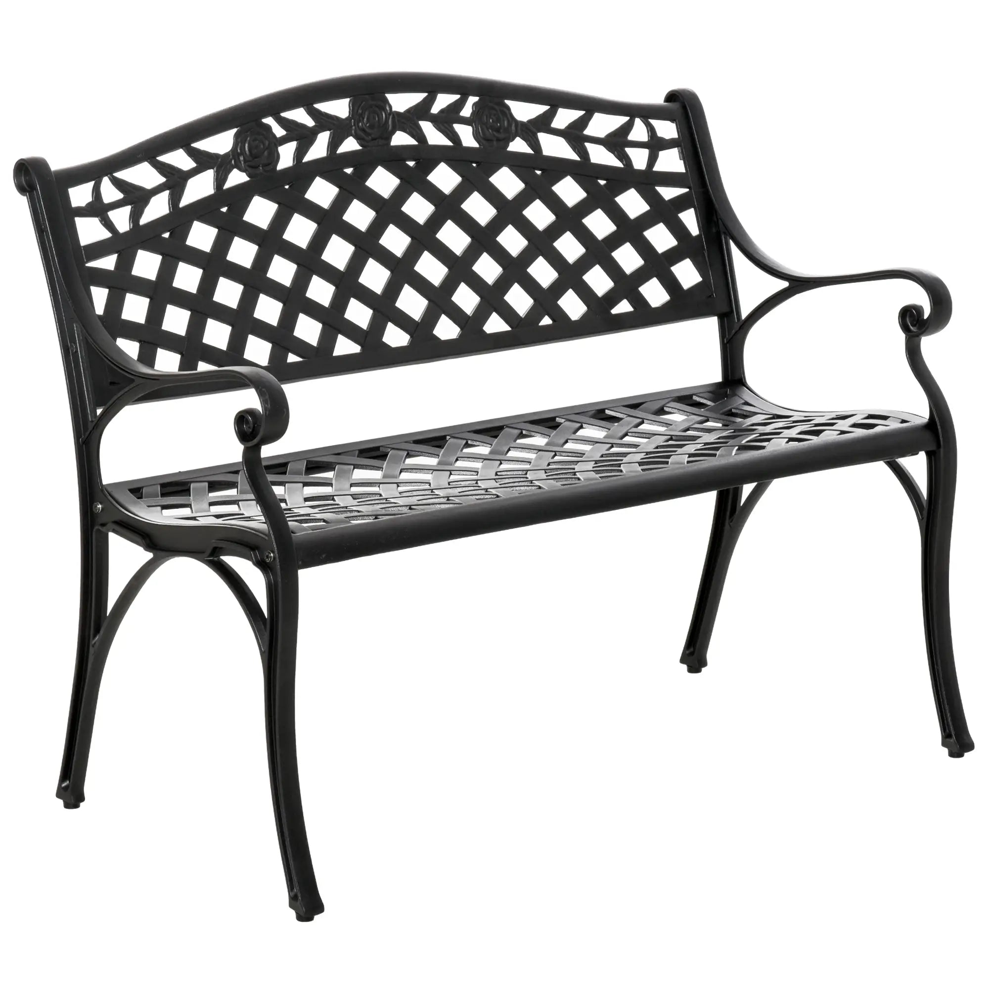 Garden Bench With Aluminum Frame, 40