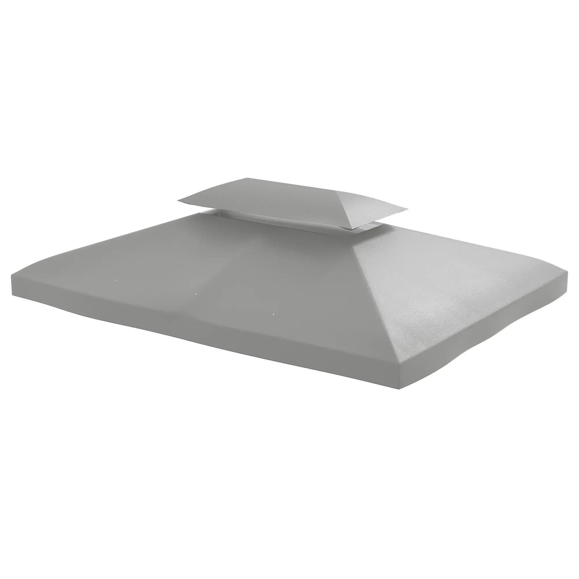13' x 10' Gazebo Replacement Canopy, 2 Tier Top UV Cover, Light Grey Gazebo Canopy Replacement at Gallery Canada