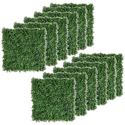 12-Piece Artificial Grass, Fake Green Wall, 19.75" x 19.75", Light Green Artificial Wall Grass at Gallery Canada