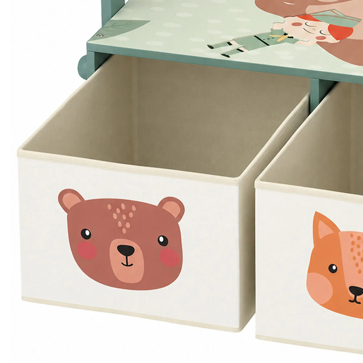 3-in-1 Wooden Toy Storage Bench, 2 Drawers, Green Baby & Kids Storage at Gallery Canada