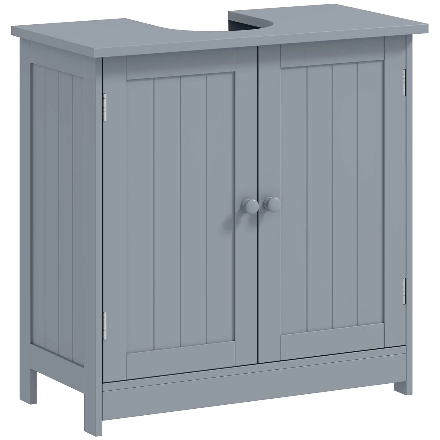 Under Sink Bathroom Cabinet, 2 Doors, Shelf, Grey Bathroom Cabinets Grey at Gallery Canada