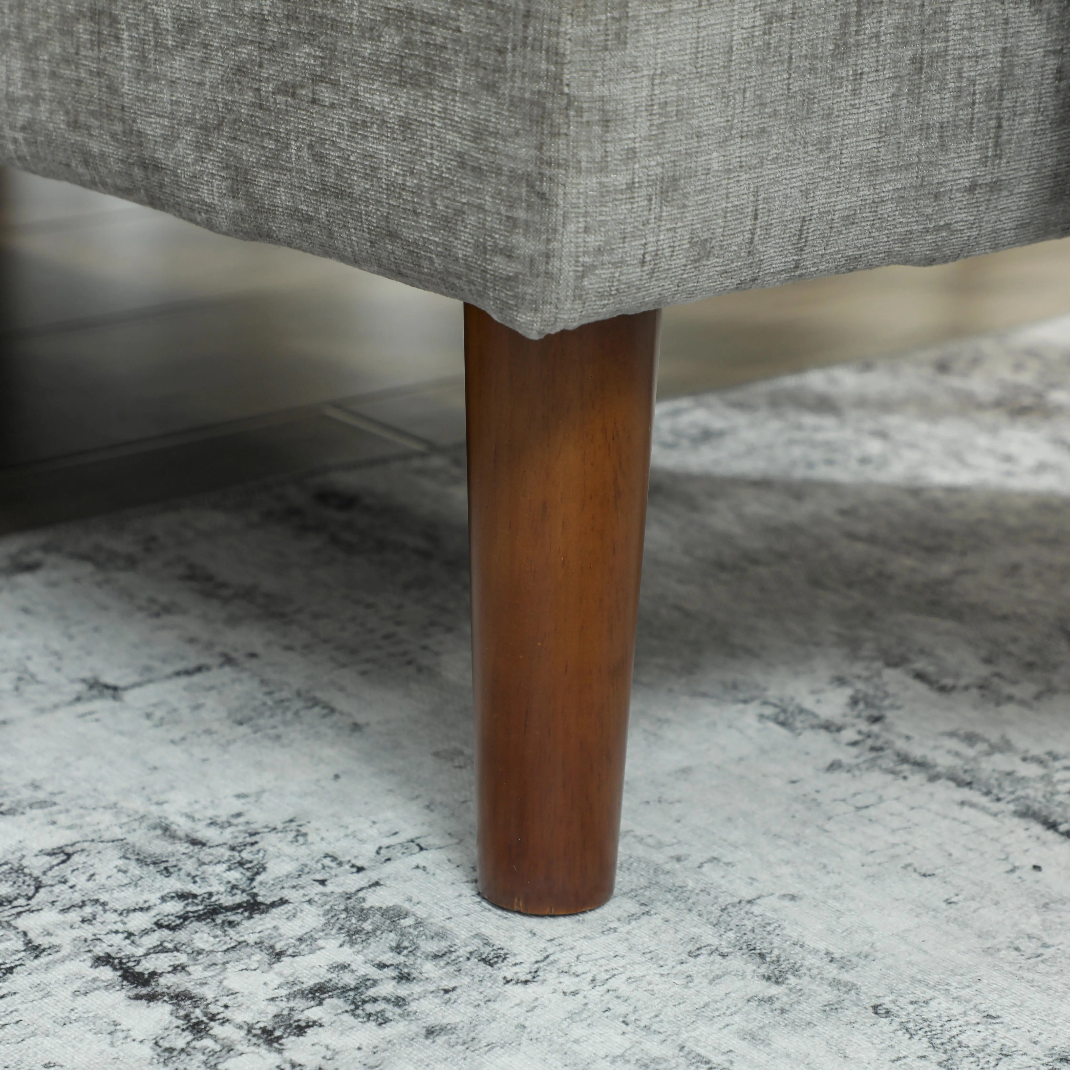 L-Shape Sofa, Modern Sectional Couch with Chaise Lounge, Grey 3-Seater Sofas at Gallery Canada