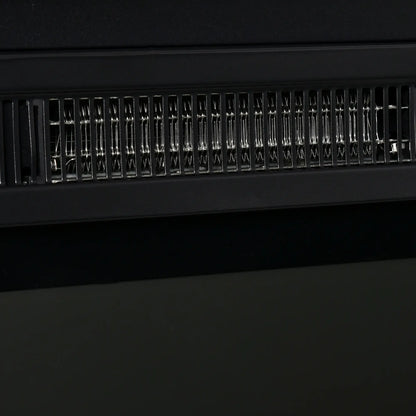 23" Electric Fireplace Insert, Realistic Log Flames, Adjustable Brightness, 1400W, Black Electric Fireplaces at Gallery Canada