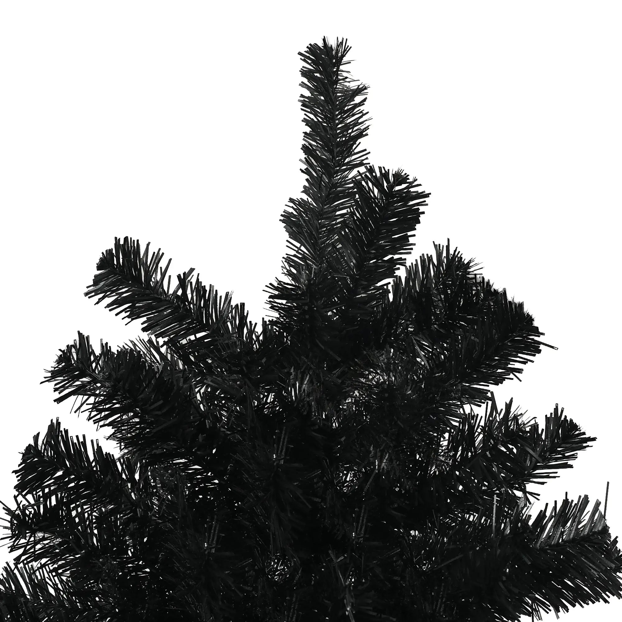 7.5ft Artificial Christmas Tree, Auto Open, Steel Base, Black Artificial Christmas Trees at Gallery Canada