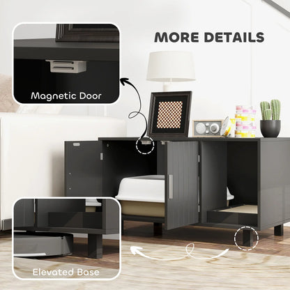 Cat Litter Box Enclosure, End Table with Scratcher, Black Cat Litter Box Enclosures at Gallery Canada